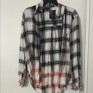 American Eagle Outfitters Plaid Boyfriend Shirt